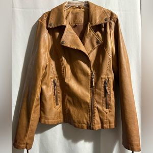 Women’s faux leather jacket